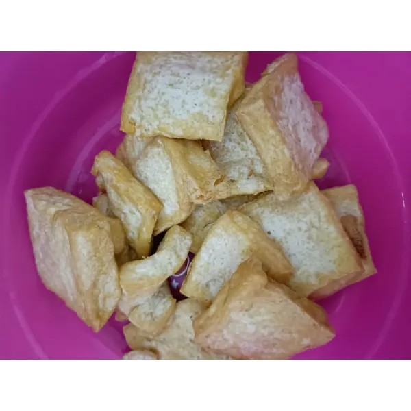 Goreng tahu setengah matang