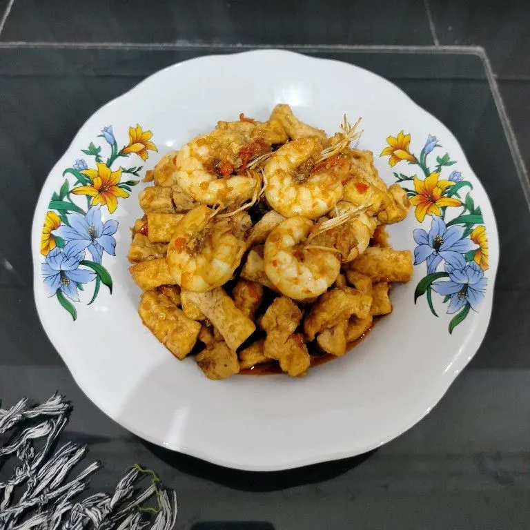 Tumis Kecap Tahu Udang