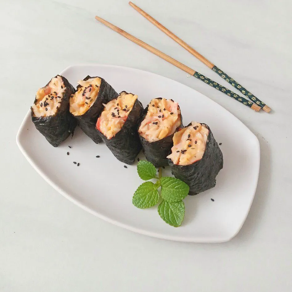 Kani Tamago Mentai Sushi