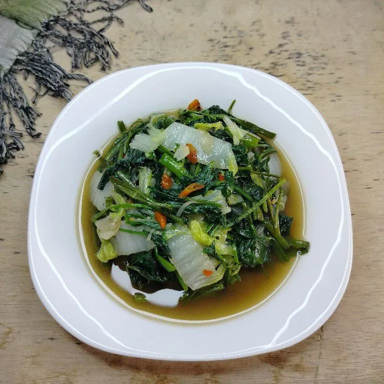 Resep Cah Kangkung Sawi Putih Sederhana Rumahan Dari Riska Wijaya