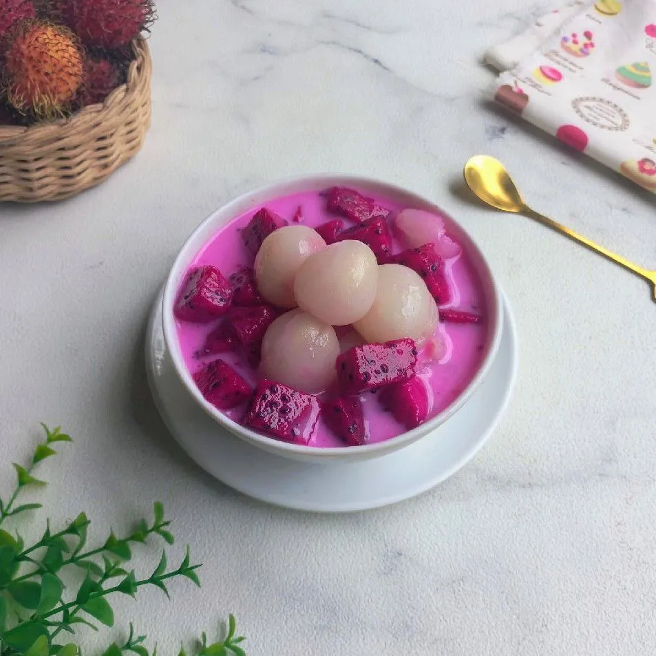 Es Susu Buah Naga Rambutan