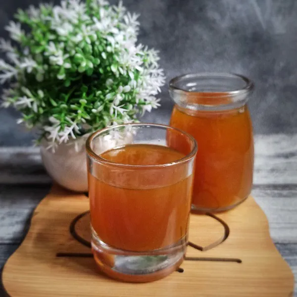 Sebelum diminum saring terlebih dahulu.