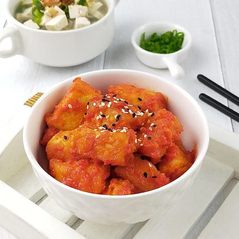 Korean Crispy Sweet Tofu