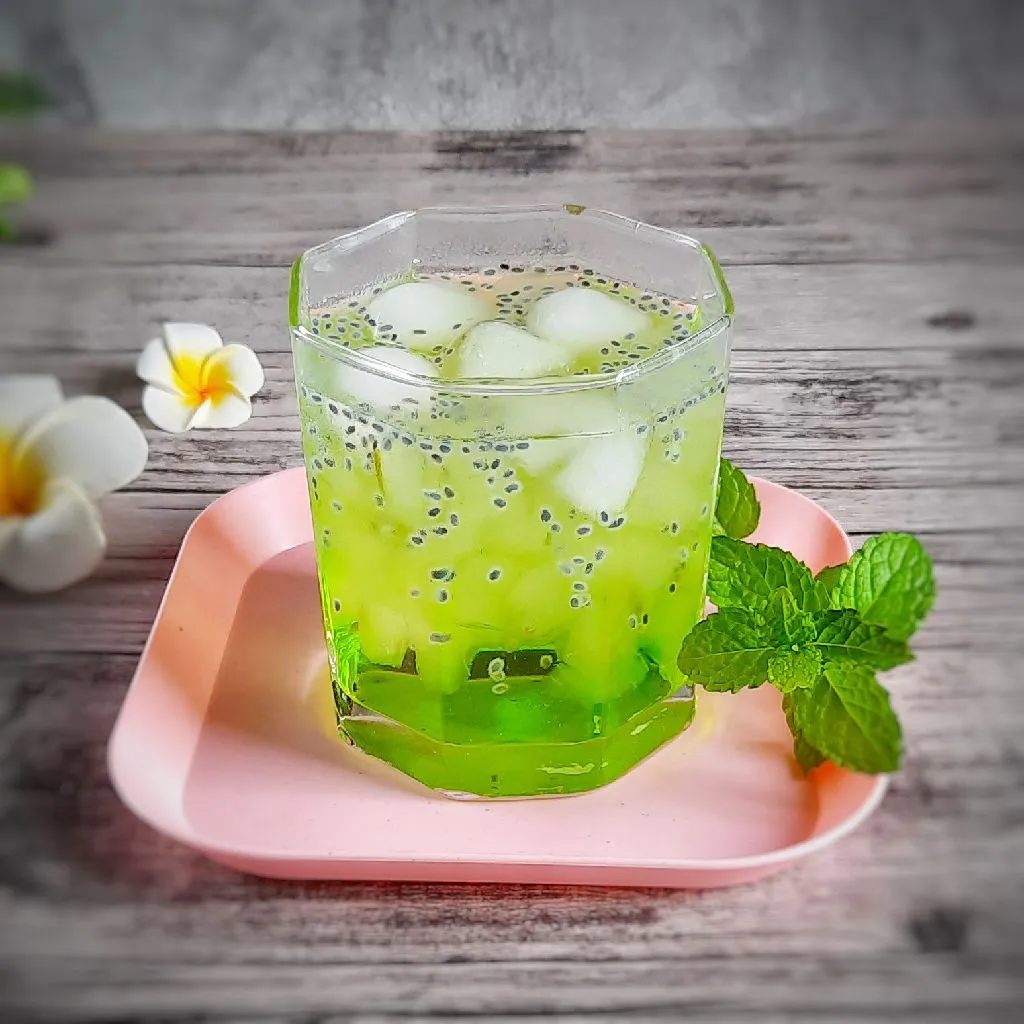 Aloevera With Melon Syrup