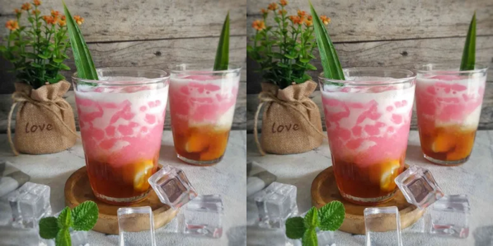 Takjil es cendol jelly