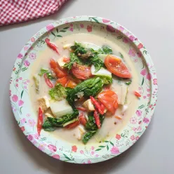 Sawi Tahu Kuah Santan
