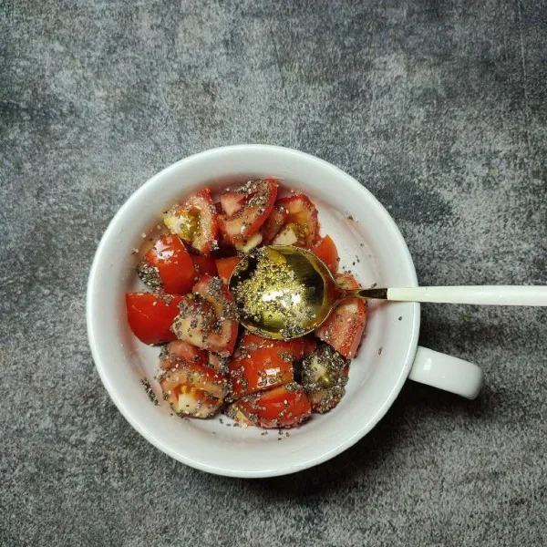 Aduk hingga tercampur rata.