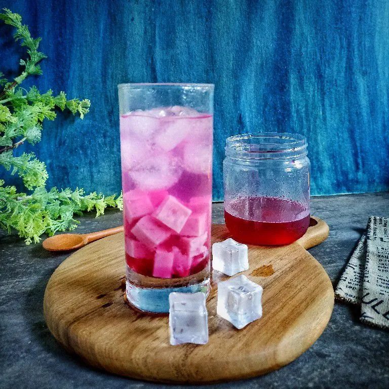 Es Sirup Milky Jelly Kulit Buah Naga