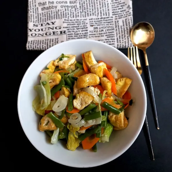 Tumis Sayuran dan Tahu