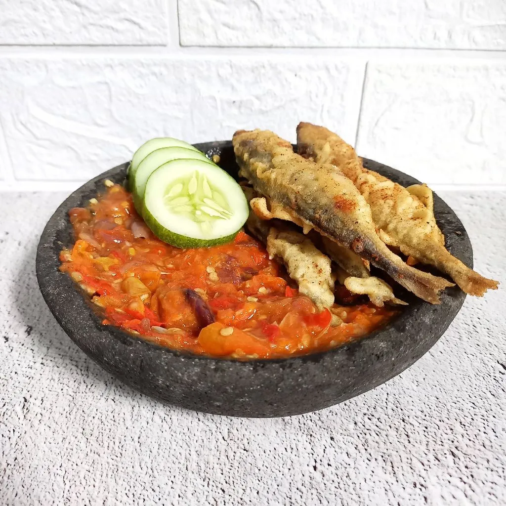 Ikan Asin Goreng Tepung Sambal Ulek