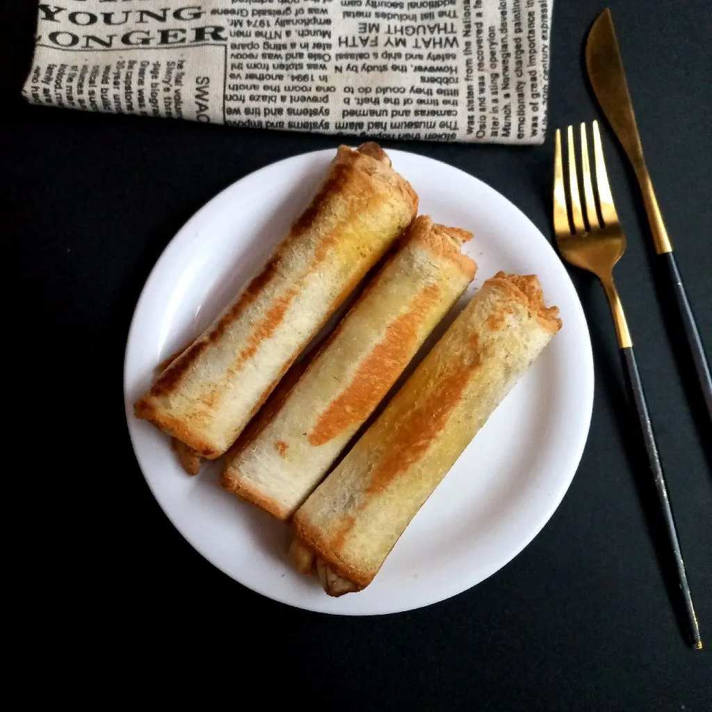 Roti Gulung Pisang Gula Aren