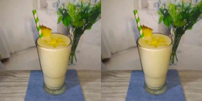 Tropical coconut smoothies