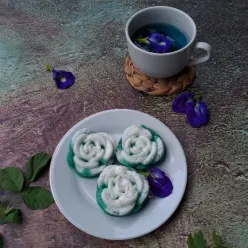 Kue Putu Ayu Bunga Telang