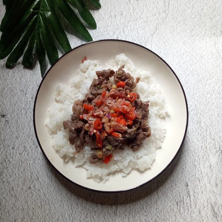 Beef Rice Sambal Matah
