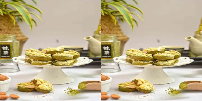 6. Matcha almond cookies