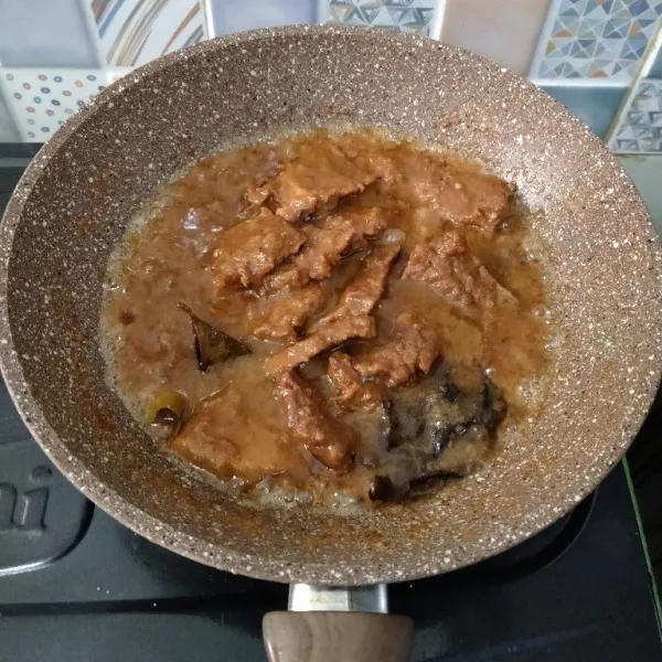 Masak hingga air menyusut