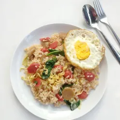 Nasi Goreng Mawut Sosis Bakso