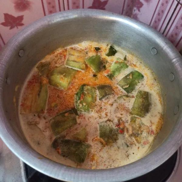 Tambahan garam, gula dan kaldu bubuk masak hingga mendidih dan jangan lupa koreksi rasanya terlebih dahulu.