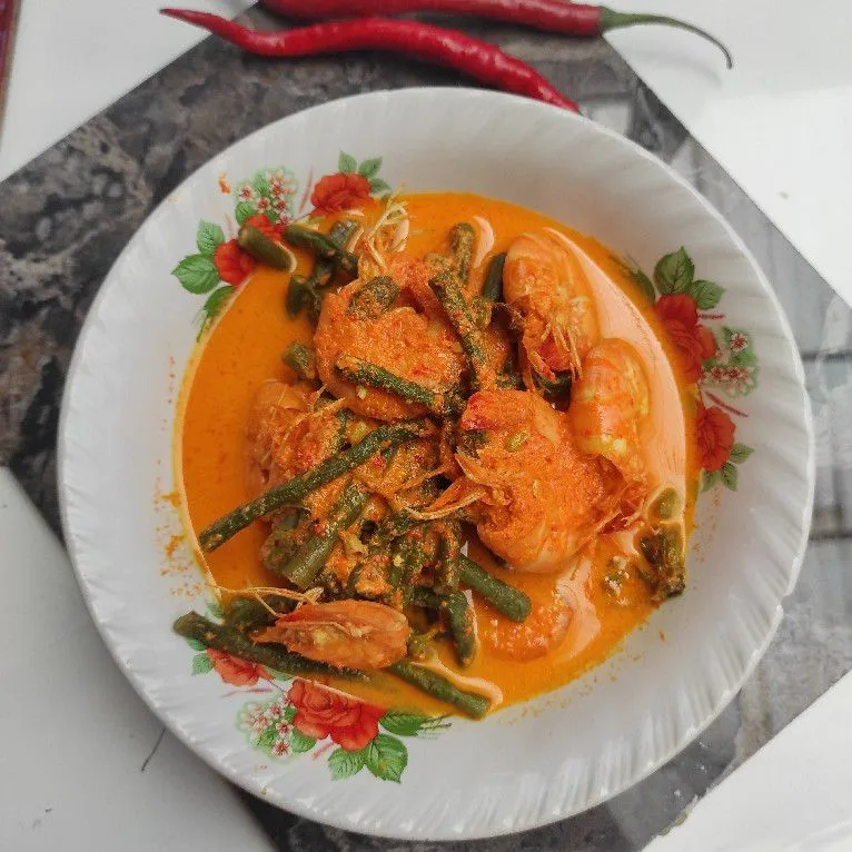 Gulai udang kacang panjang