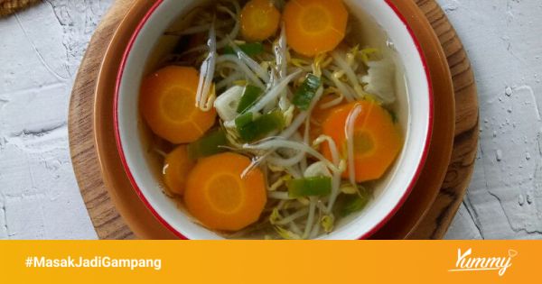 Resep Sup Tauge Wortel Sederhana Rumahan Di Yummy App