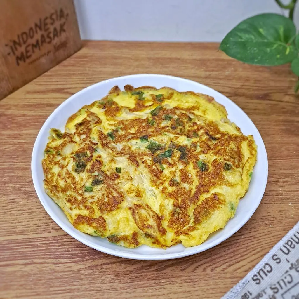 Omelette Enoki Daun Bawang