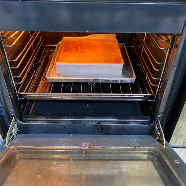 Masukkan kedalam oven kembali dan panggang selama 15 menit