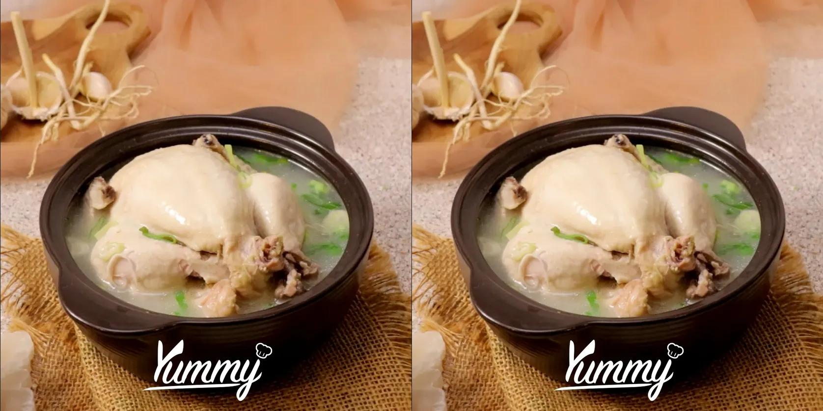 samgyetang atau sup ayam ginseng khas korea
