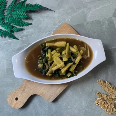Cah kangkung jagung muda