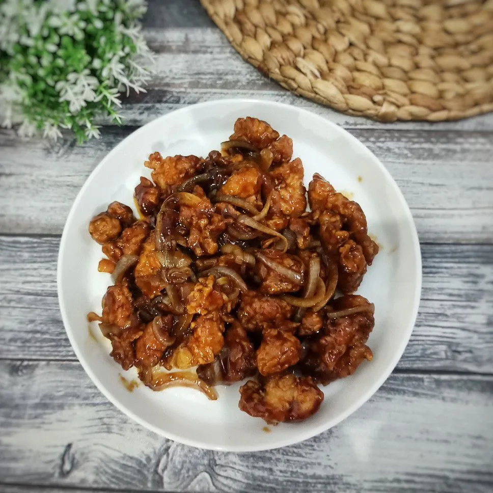 Chicken Karaage Saus Mentega Simpel