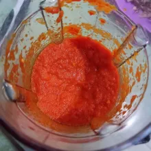 Siapkan bumbu-bumbu yang diblender.