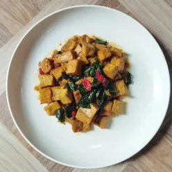 Tumis Daun Binahong Tahu Kuning