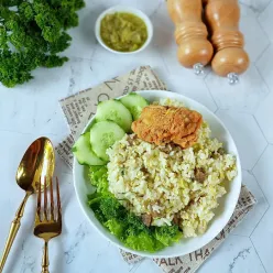 Nasi Goreng Patty Sambal Ijo