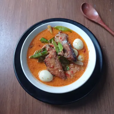 Tongkol Telur Puyuh Kuah Santan