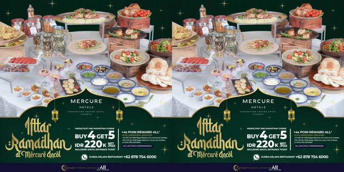 poster buka puasa di Mercure Ancol Jakarta