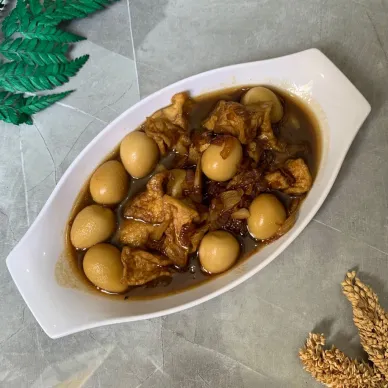 Tumis telur puyuh tahu