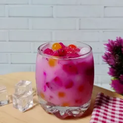 Es Buah Naga Jelly Mutiara