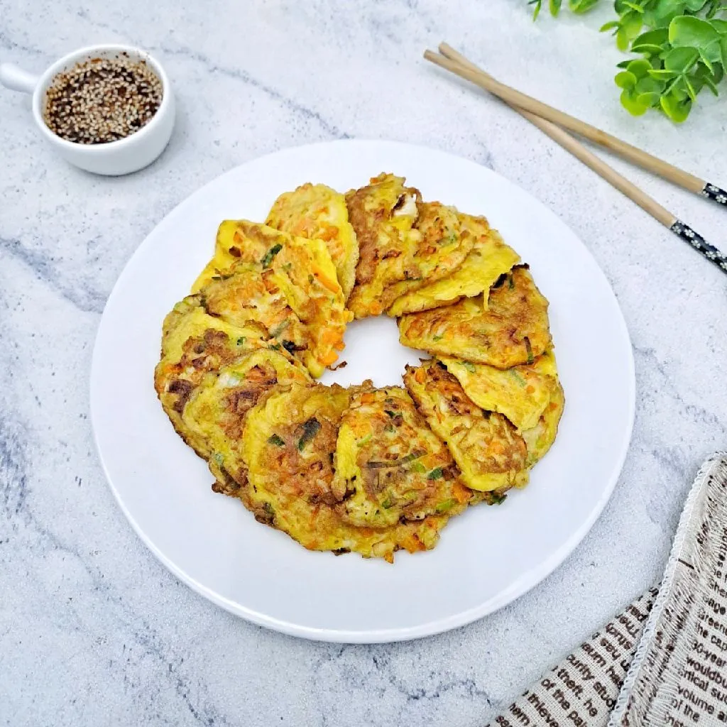 Korean Enoki Mushroom Pancake