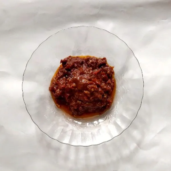 Siap disajikan, untuk bahan pelengkap ikan goreng.