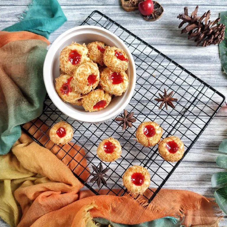 Strawberry Thumbprint Cookies