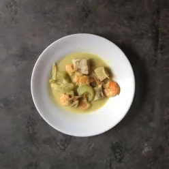 Lodeh Tempe Gembus, Udang, Dan Gambas