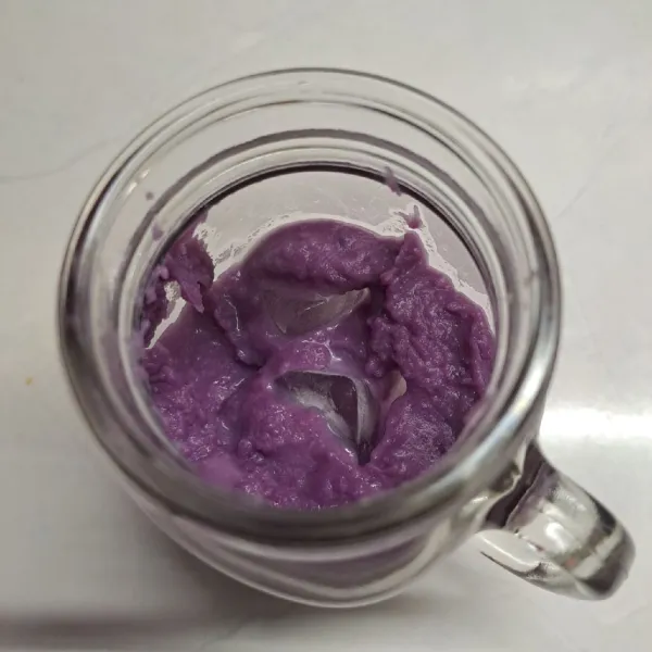 Beri ubi ungu secukupnya.