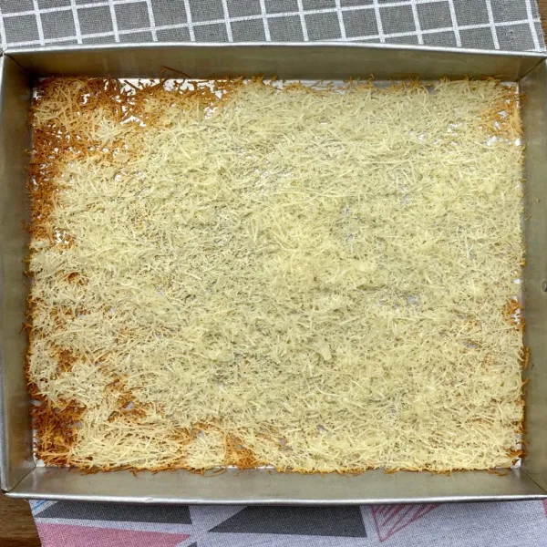 Oven selama 5-10 menit dengan api kecil. Saya menggunakan oven tangkring.