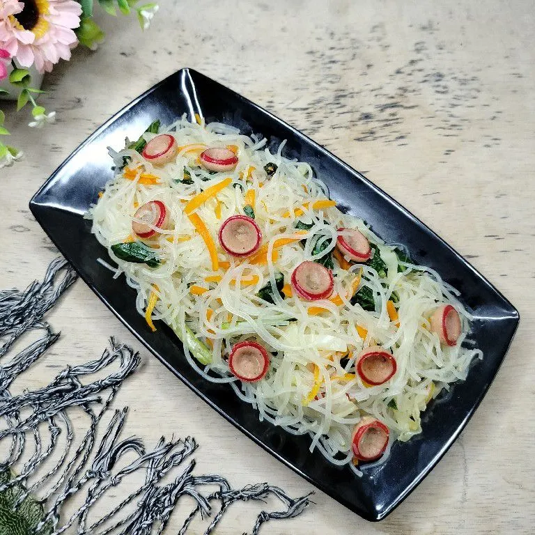 Oseng Bihun Sosis Sayur