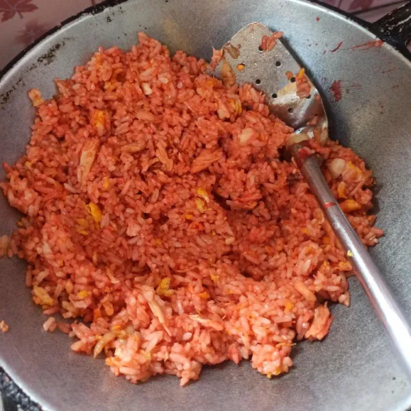 Aduk hingga tercampur rata.