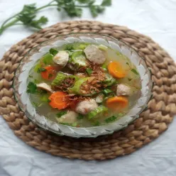 Sop Oyong Wortel Bakso