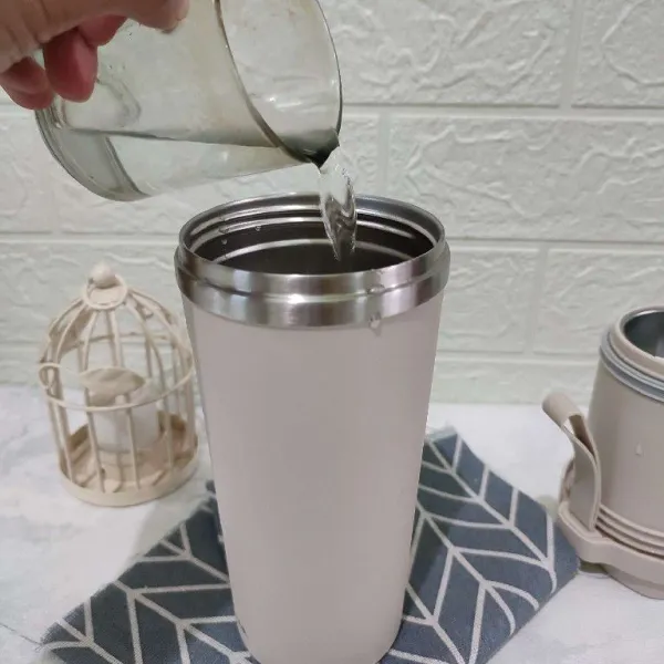 Setelah itu tambahkan air secukupnya.