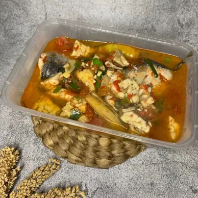 Salmon Tempe Kuah Merah