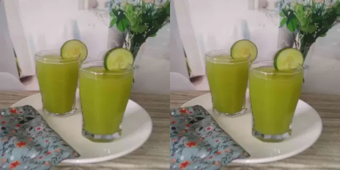 resep minuman cucumber herbal lemon