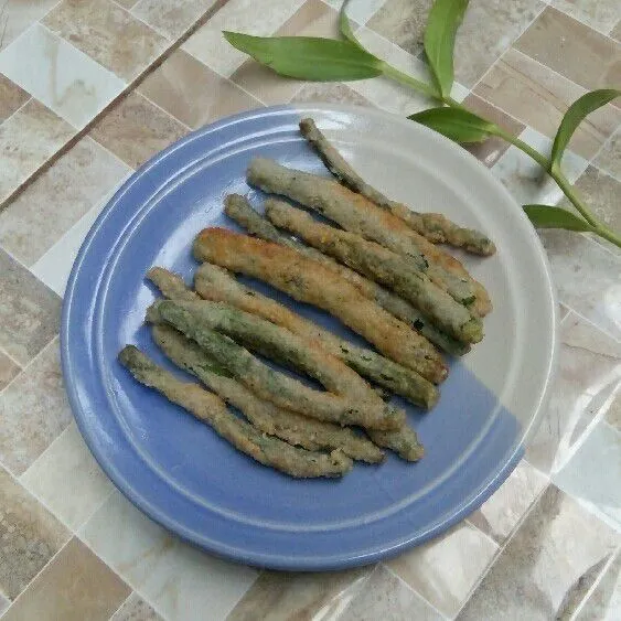 Kacang Panjang Balut Tepung Putih
