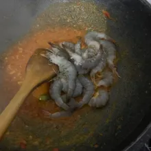 Baru masukkan udang